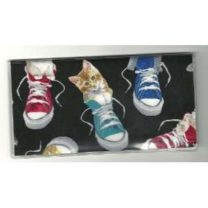  Checkbook Cover Kitty Cat Cats in Sneakers: Everything 