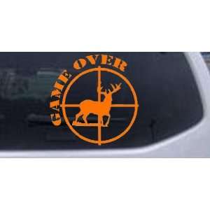Game Over Deer In Scope Hunting And Fishing Car Window Wall Laptop 