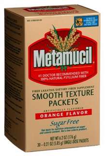 Metamucil Smooth Texture Sugar Free Fiber Laxative/Fiber Supplement 