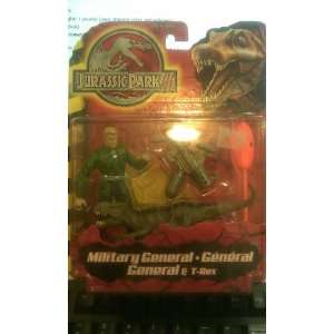  Jurassic Park III Military General and T Rex: Toys & Games