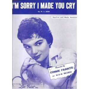  Sheet Music Im Sorry I Made You Cry Connie Francis 197 