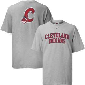   Nike Cleveland Indians Ash Changeup Arched T shirt: Sports & Outdoors
