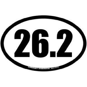  26.2 Marathon Oval Decal: Automotive