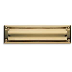   0014050 Satin Brass and Black Letter Box Plate 0014: Home Improvement