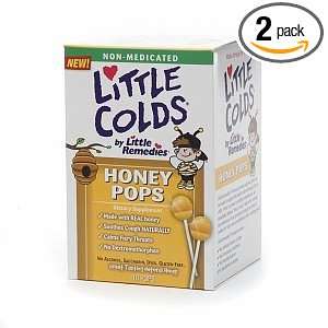  Little Colds Honey Pops Lollipop, Natural Honey, 10 Count 