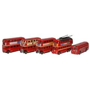   Collection from oxford die cast set of 5 N gauge buses: Home & Kitchen