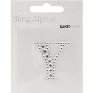    Kaisercraft Silver Y Bling Alphas Letter: Arts, Crafts & Sewing