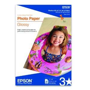  Epson Photo Paper Glossy, 4 x 6 Inches, 50 Sheets (S041809 