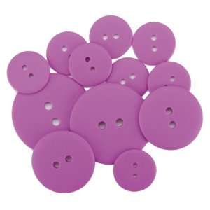  Favorite Findings Matte Buttons 11/Pkg Grape   655799 