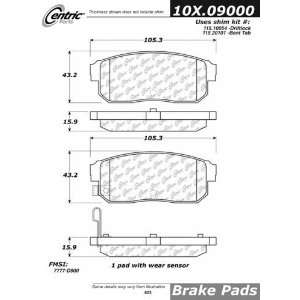  Centric Parts 105.09000 Ceramic Brake Pad: Automotive