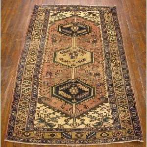    4x7 Hand Knotted Heriz Persian Rug   70x40