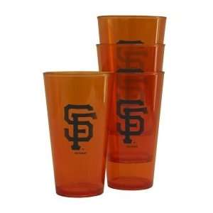  San Francisco Giants Plastic Pint Glass Set: Sports 