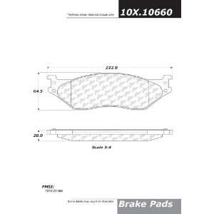  Centric Parts, 102.10660, CTek Brake Pads Automotive