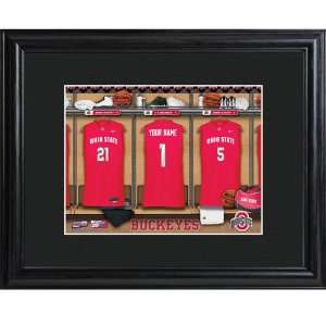  Personalized College Basketball Locker Room Print: Home 