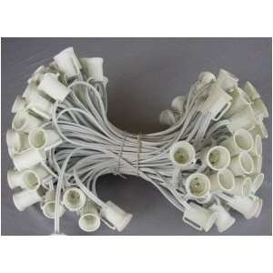  C7 25 Foot Light String, 12 Spacing, White Wire: Home 