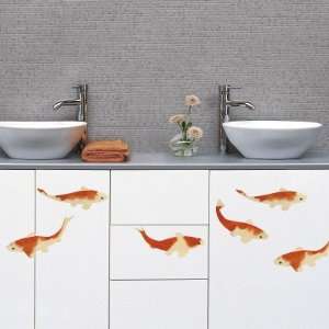 Koi carps (Water Resistant Decal) Wall Decal , 10x15: Home 
