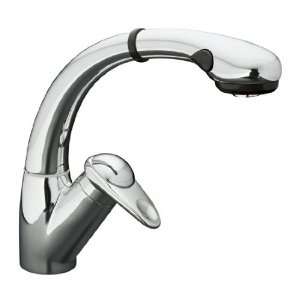 Single Handle Pullout Kitchen Faucet from the Avatar Series: Stainless