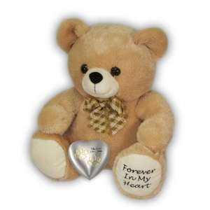  Tan Paw Print Heart Teddy Bear Cremation Urn: Home 