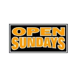  Open Sundays Backlit Sign 15 x 30: Home Improvement
