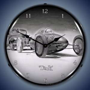  Tim Odell Tank Lighted Wall Clock: Home & Kitchen