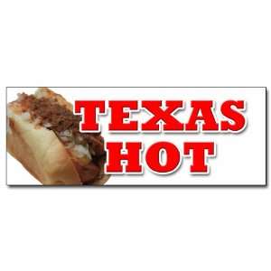  12 TEXAS HOT DECAL sticker weiner hot dog: Everything 