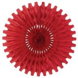  Tissue Fan (red) Party Accessory (1 count): Toys & Games