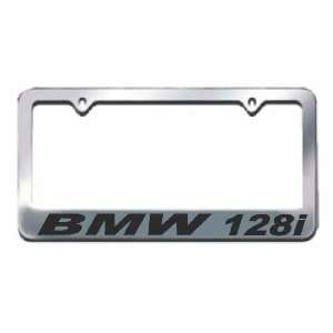  BMW 128i Chrome Metal License Plate Frame with 2 free caps 