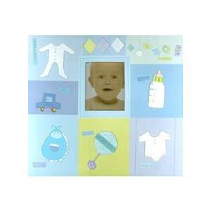  Stitched 12x12 Baby Boy Scrapbook: Office Products