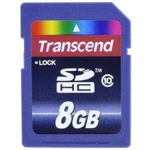  Transcend 8GB 133x Class 10 SDHC Memory Card Electronics