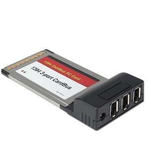  3 Port IEEE 1394 FireWire CardBus Adapter Electronics