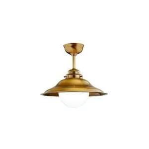 1475 83   Nulco Aged Brass Kensington Station 16 Semi Flush 1Lt 1475 