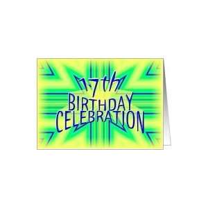  17th Birthday Party Invitation Bright Star Card: Toys 