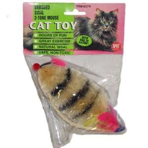  Brushed Sisal 2 Tone Mouse Cat Toy: Pet Supplies