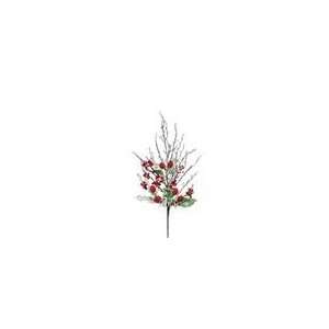   Crush Snowberry, Raspberry & Holly Artificial Chri: Home & Kitchen