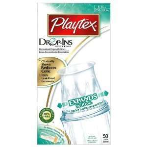 Playtex Drop ins Pre sterilized Disposable Liners 8 10 Oz: 50 Count (4 