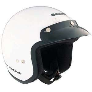  KBC TK110 Open Face Helmet Small  White Automotive