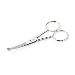   Beauty Beard, Moustache & Nose Scissors   Curved Tip   Made in Italy