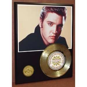 Elvis Presley Love Me Tender 24kt Gold 45 Record LTD Edition Display 