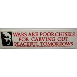 2X5 Vinyl Hippie Awareness Wisdom Liberal Peace Bumper Stickers Art 