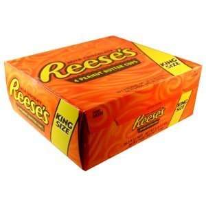 Reeses Peanut Butter Cup King Size (Pack of 24)  Grocery 