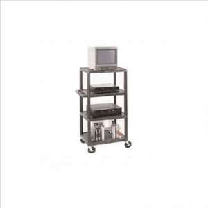     46 1/2 High 4 Shelf Editing Center w/ 8 Wheels: Office Products