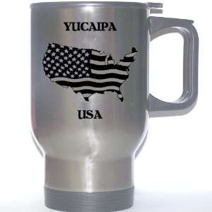  US Flag   Yucaipa, California (CA) Stainless Steel Mug 