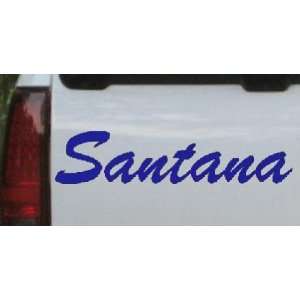  Santana Names Car Window Wall Laptop Decal Sticker    Blue 