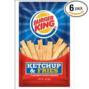 Poore Brothers Burger King Ketchup N Fries, 3 Ounces (Pack of 6 