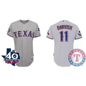  Texas Rangers Authentic MLB Jerseys #11 Yu Darvish Grey 