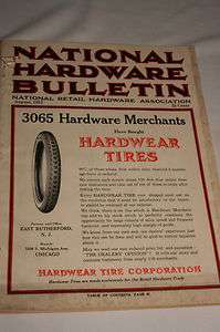 1922 National Hardware Bulletin Magazine, Many Advertisements  
