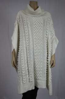 Womens Joan Boyce HSN Snow Bunny Sweater Ivory One Size Missy NWT 