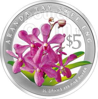 ORCHIDS Heritage 2 Silver Proof Coin Set Singapore 2008  