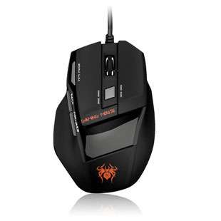 PC 7 Buttons 2000DPI Wired Mice Spider Optical USB Gaming Mouse Music 
