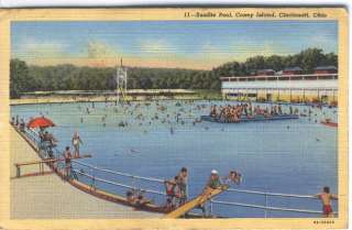 OH CINCINNATI CONEY ISLAND SUNLITE POOL postcard  